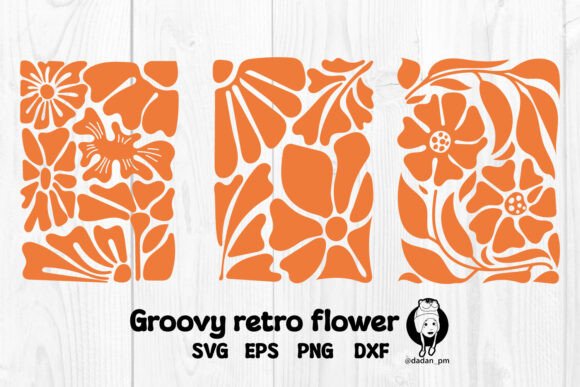 Groovy Retro Abstract Flower Svg Review