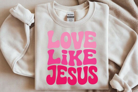 Love Like Jesus SVG PNG Retro Christian