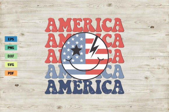 Retro America Shirt SVG 4th of July SVG