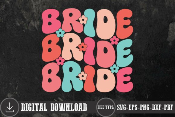 Retro Bride Shirt SVG PNG Wedding Shirt