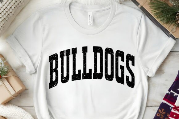 Retro Bulldogs Distressed SVG PNG Review