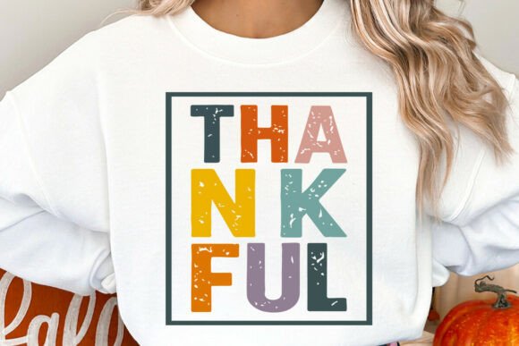 Retro Colorful Thankful SVG PNG Review