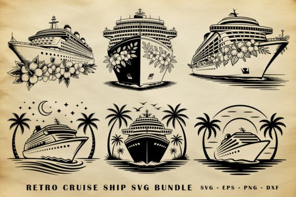 Retro Cruise Ship SVG Bundle Review