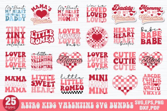 Retro Kids Valentine SVG Bundle Review