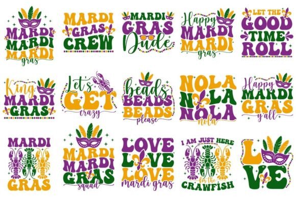 Retro Mardi Gras SVG PNG Bundle Review