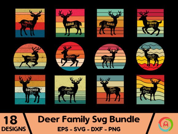 Vintage Retro Deer Family Svg Bundle Review